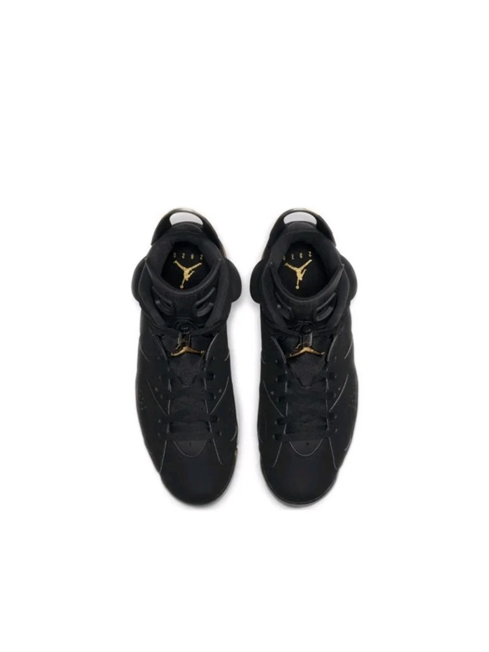 Jordan Air Jordan 6 Men's Lace Up Basketball Sneakers Black/Gold New Authentic